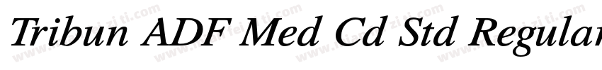 Tribun ADF Med Cd Std Regular字体转换